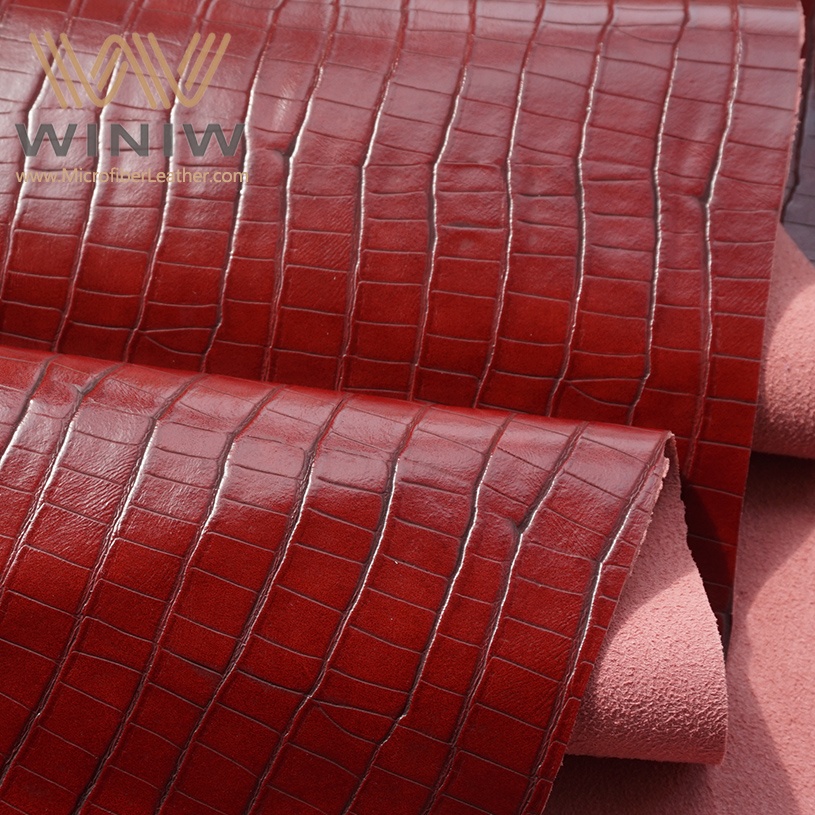 Custom Embossed Faux Leather Fabric