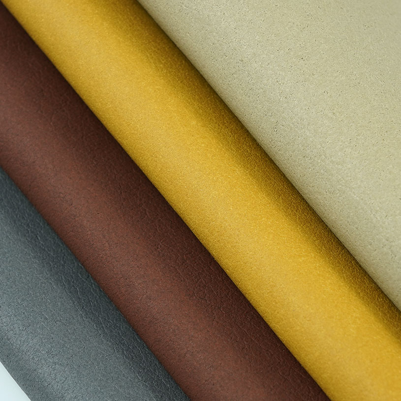 Synthetic Thick Faux Leather Fabric Material