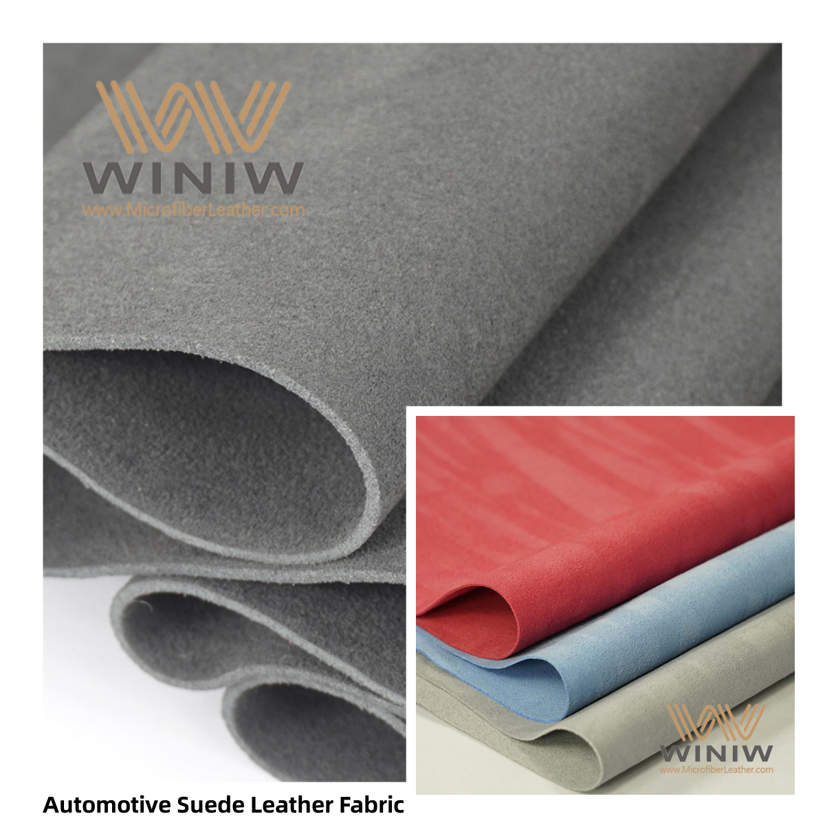 Microfiber Suede Leather Fabric Material for Automotive